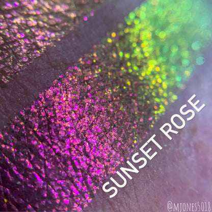 Sunset Rose Multi-Chrome Loose Pigment Eyeshadow